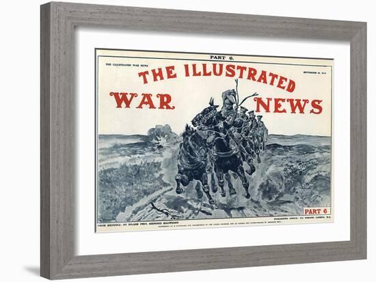 Illustrated War News Front Cover, Artillery-Richard Caton Woodville-Framed Art Print