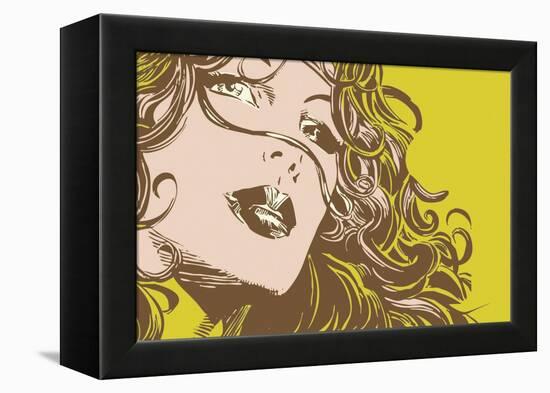 Illustrated Woman-Whoartnow-Framed Premier Image Canvas