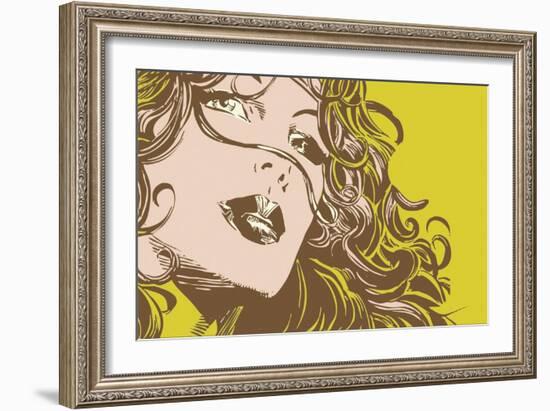 Illustrated Woman-Whoartnow-Framed Giclee Print