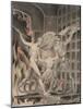 Illustration 2 to Milton's Paradise Lost : Satan, Sin, and Death: Satan Comes to the Gates of Hell,-William Blake-Mounted Giclee Print