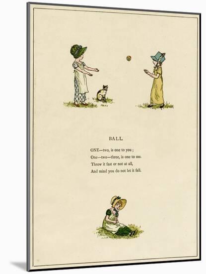 Illustration, Ball-Kate Greenaway-Mounted Art Print