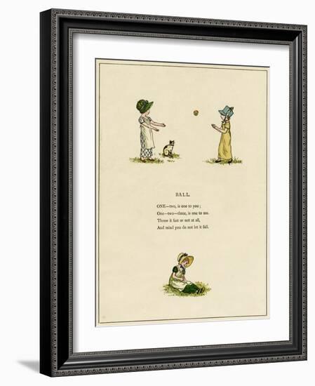 Illustration, Ball-Kate Greenaway-Framed Art Print