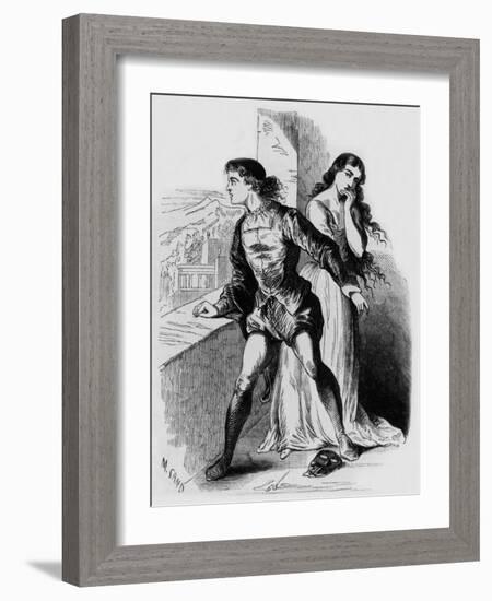 Illustration by Maurice Sand for Novel Lelia by George Sand (1833), Engraving-Maurice Sand-Framed Giclee Print