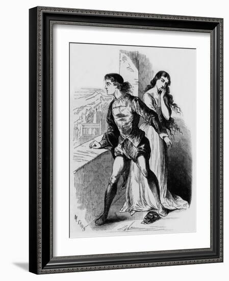 Illustration by Maurice Sand for Novel Lelia by George Sand (1833), Engraving-Maurice Sand-Framed Giclee Print