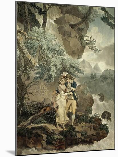Illustration by Wheatley for the Nouvelle Heloise, 1761, Epistolary Novel by Jean-Jacques Rousseau-null-Mounted Giclee Print