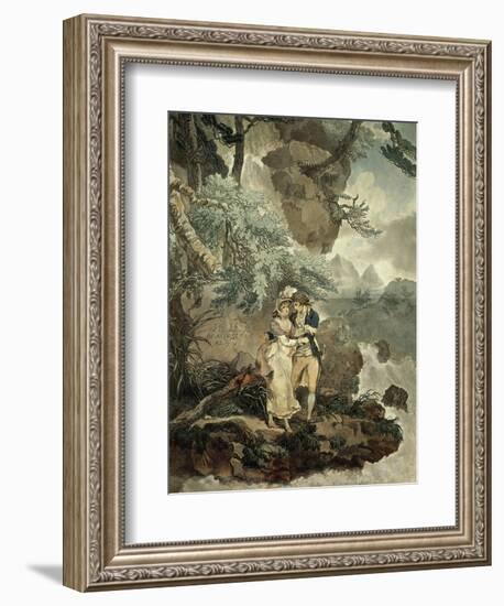 Illustration by Wheatley for the Nouvelle Heloise, 1761, Epistolary Novel by Jean-Jacques Rousseau-null-Framed Giclee Print