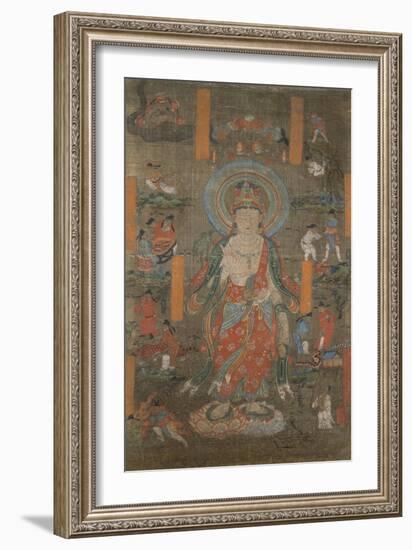 Illustration du "Sutra de Guanyin"-null-Framed Giclee Print