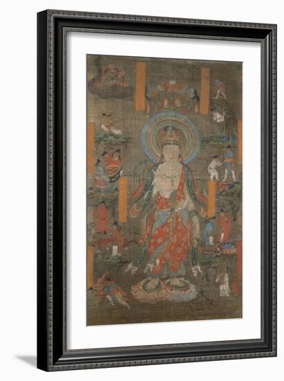 Illustration du "Sutra de Guanyin"-null-Framed Giclee Print