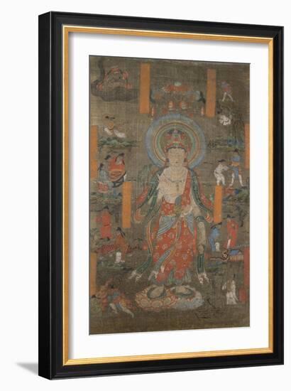 Illustration du "Sutra de Guanyin"-null-Framed Giclee Print