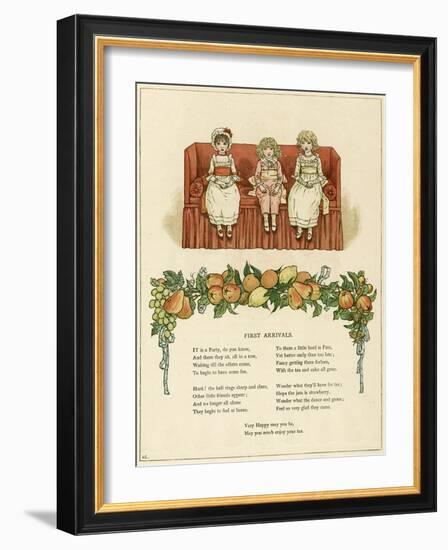 Illustration, First Arrivals-Kate Greenaway-Framed Art Print