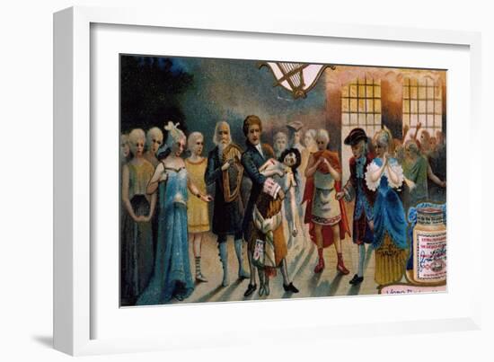 Illustration for Act II, Final Scene of Mignon-Charles Louis Ambroise Thomas-Framed Giclee Print