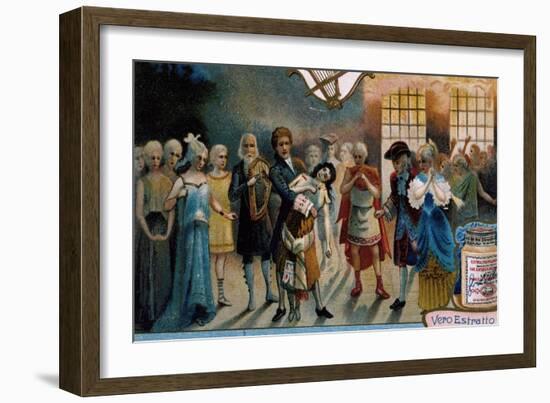 Illustration for Act II, Final Scene of Mignon-Charles Louis Ambroise Thomas-Framed Giclee Print