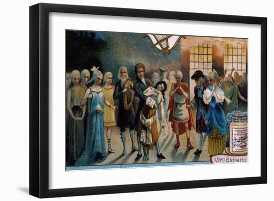 Illustration for Act II, Final Scene of Mignon-Charles Louis Ambroise Thomas-Framed Giclee Print