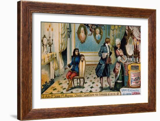 Illustration for Act II, Scene III of Mignon-Charles Louis Ambroise Thomas-Framed Giclee Print