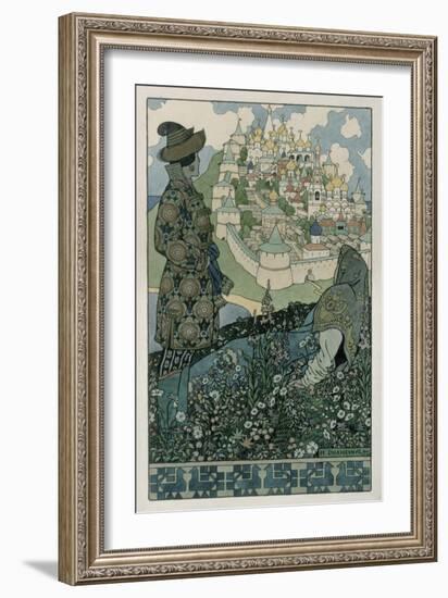 Illustration For Alexander Pushkin's 'Fairytale of the Tsar Saltan', 1905-Ivan Bilibin-Framed Giclee Print