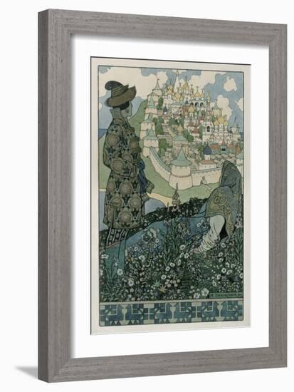 Illustration For Alexander Pushkin's 'Fairytale of the Tsar Saltan', 1905-Ivan Bilibin-Framed Giclee Print