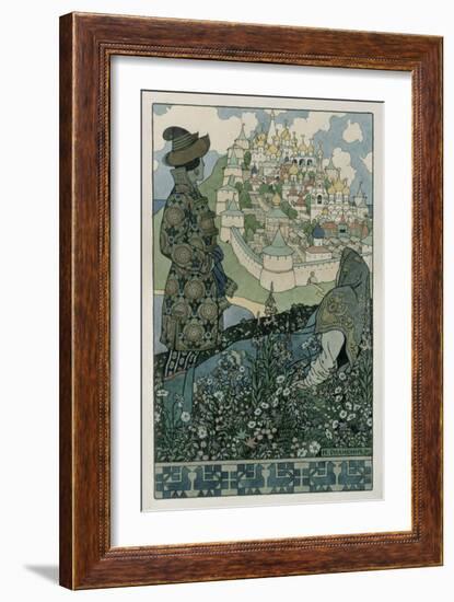 Illustration For Alexander Pushkin's 'Fairytale of the Tsar Saltan', 1905-Ivan Bilibin-Framed Giclee Print