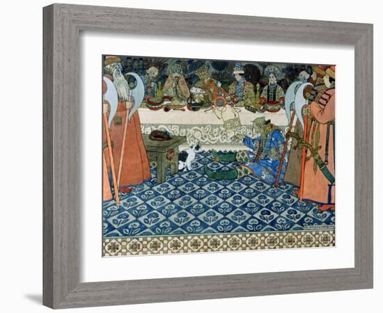 Illustration for Alexander Pushkin's "Fairytale of the Tsar Saltan," 1905-Ivan Bilibin-Framed Giclee Print