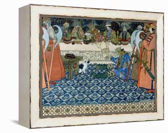 Illustration for Alexander Pushkin's "Fairytale of the Tsar Saltan," 1905-Ivan Bilibin-Framed Premier Image Canvas