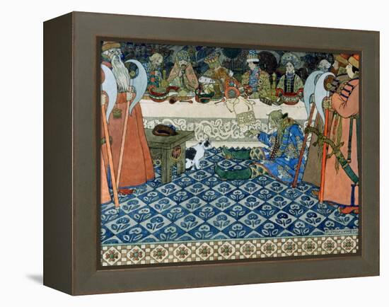 Illustration for Alexander Pushkin's "Fairytale of the Tsar Saltan," 1905-Ivan Bilibin-Framed Premier Image Canvas