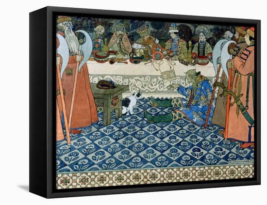 Illustration for Alexander Pushkin's "Fairytale of the Tsar Saltan," 1905-Ivan Bilibin-Framed Premier Image Canvas