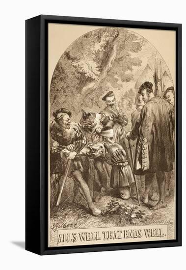 Illustration for All's Well That Ends Well, from 'The Illustrated Library Shakespeare', Published…-Sir John Gilbert-Framed Premier Image Canvas
