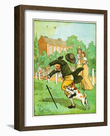 Illustration for an Elegy on the Death of a Mad Dog, 1879 (Litho)-Randolph Caldecott-Framed Giclee Print