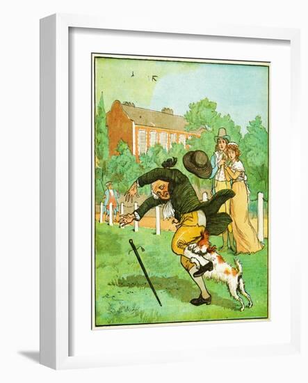 Illustration for an Elegy on the Death of a Mad Dog, 1879 (Litho)-Randolph Caldecott-Framed Giclee Print