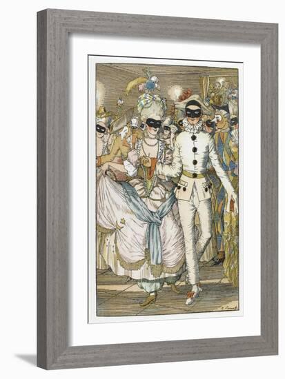 Illustration for Book Le Livre De La Marquise-Konstantin Andreyevich Somov-Framed Giclee Print