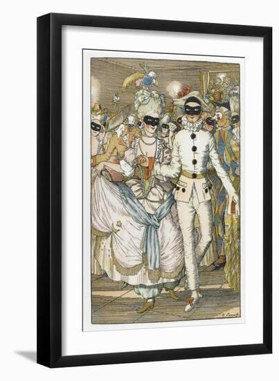 Illustration for Book Le Livre De La Marquise-Konstantin Andreyevich Somov-Framed Giclee Print