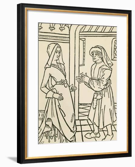 Illustration for Farce of Master Pierre Pathelin, Play-null-Framed Giclee Print