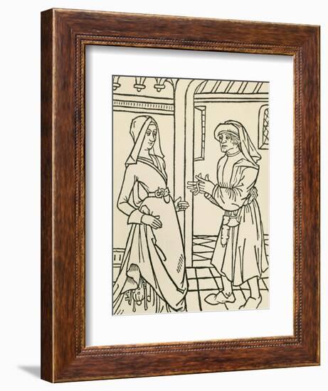 Illustration for Farce of Master Pierre Pathelin, Play-null-Framed Giclee Print