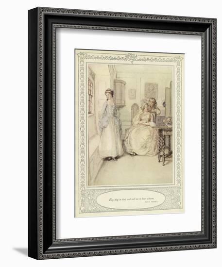 Illustration for Goldsmith's She Stoops to Conquer-Hugh Thomson-Framed Giclee Print