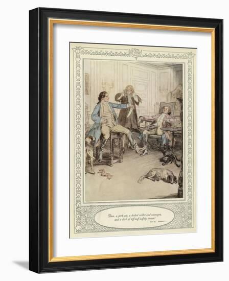 Illustration for Goldsmith's She Stoops to Conquer-Hugh Thomson-Framed Giclee Print