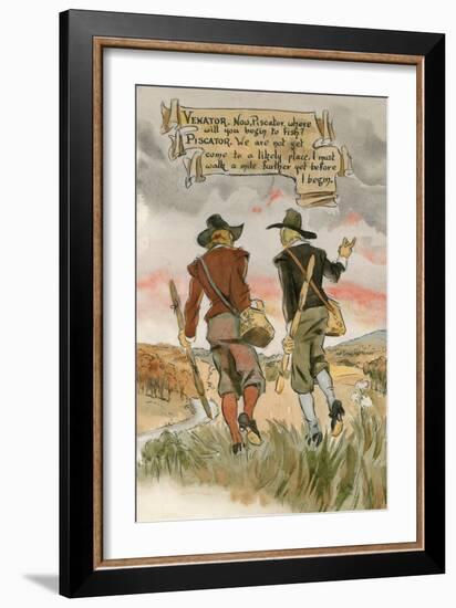 Illustration for Isaac Walton's the Compleat Angler-Peter Jackson-Framed Giclee Print