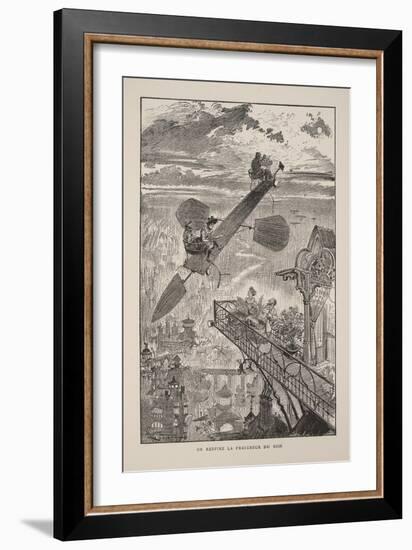 Illustration for Le Vingtième Siècle: La Vie Électrique-Albert Robida-Framed Giclee Print