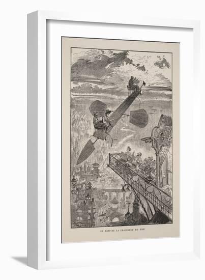 Illustration for Le Vingtième Siècle: La Vie Électrique-Albert Robida-Framed Giclee Print