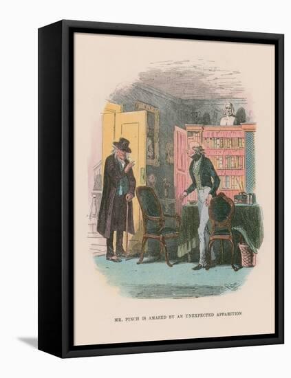 Illustration for Martin Chuzzlewit-Hablot Knight Browne-Framed Premier Image Canvas