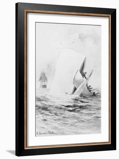 Illustration for Moby Dick by A. Burnham Shute-null-Framed Giclee Print