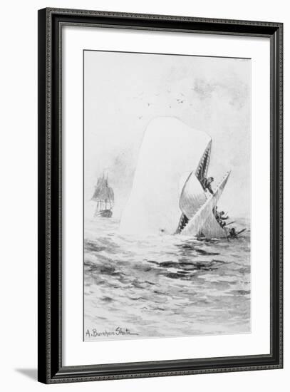 Illustration for Moby Dick by A. Burnham Shute-null-Framed Giclee Print