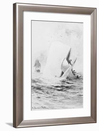 Illustration for Moby Dick by A. Burnham Shute-null-Framed Giclee Print