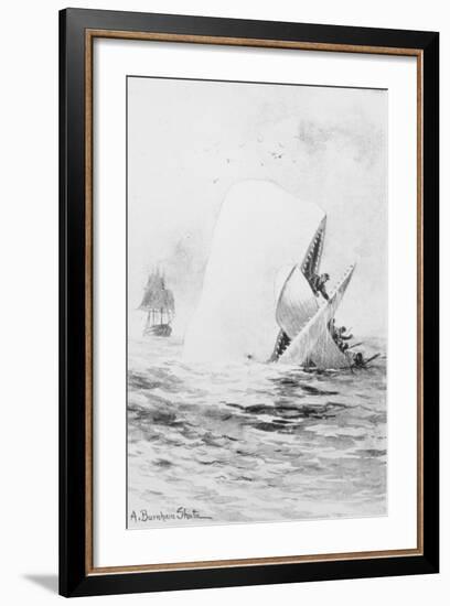 Illustration for Moby Dick by A. Burnham Shute-null-Framed Giclee Print