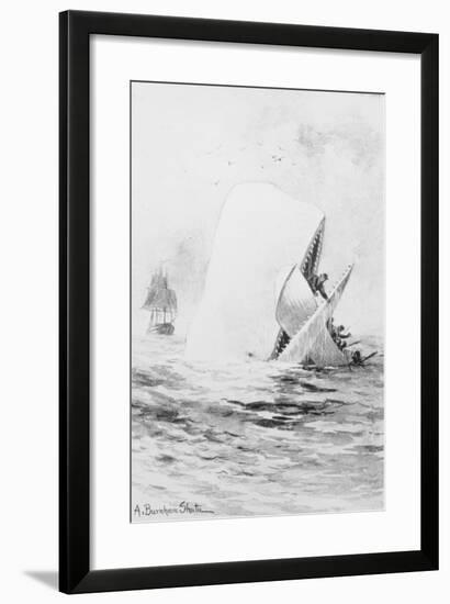 Illustration for Moby Dick by A. Burnham Shute-null-Framed Giclee Print