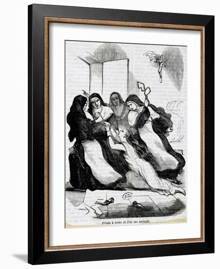Illustration for Novel Nun or Memoirs of Nun-Denis Diderot-Framed Giclee Print