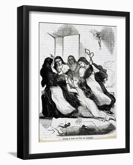 Illustration for Novel Nun or Memoirs of Nun-Denis Diderot-Framed Giclee Print