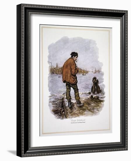 Illustration for Our Mutual Friend-Charles Dickens-Framed Giclee Print