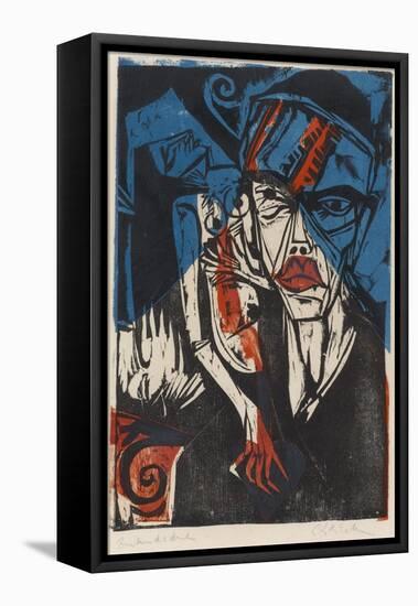 Illustration for 'Peter Schlemihl' by Adalbert Von Chamisso, 1915-Ernst Ludwig Kirchner-Framed Premier Image Canvas