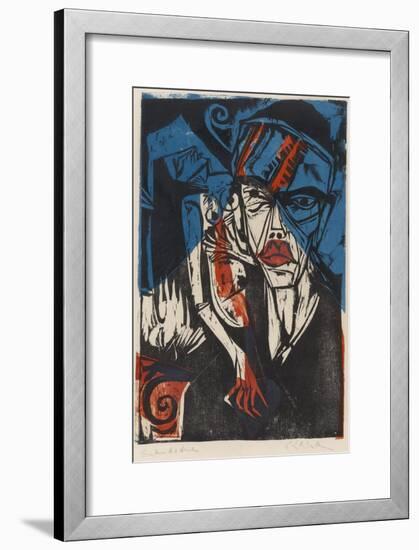 Illustration for 'Peter Schlemihl' by Adalbert Von Chamisso, 1915-Ernst Ludwig Kirchner-Framed Giclee Print