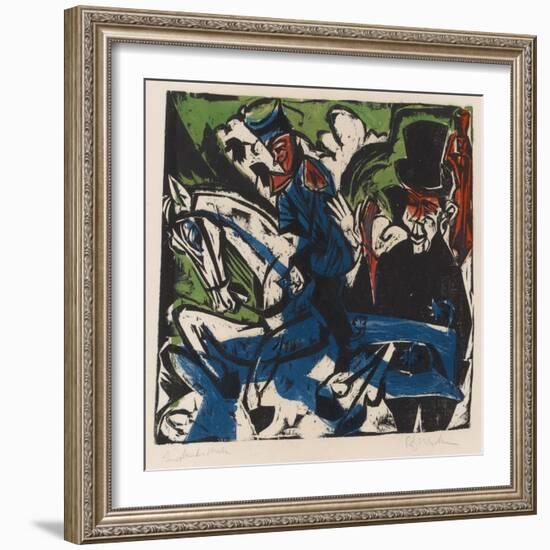 Illustration for 'Peter Schlemihl' by Adalbert Von Chamisso, 1915-Ernst Ludwig Kirchner-Framed Giclee Print