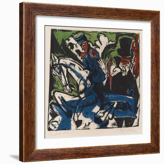 Illustration for 'Peter Schlemihl' by Adalbert Von Chamisso, 1915-Ernst Ludwig Kirchner-Framed Giclee Print